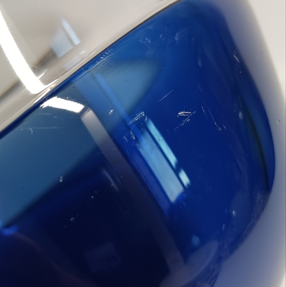 7" Orrefors Sweden Blue 'Saturn Bowl' - Picture 8 of 8